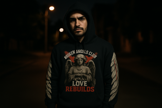 Broken Angles Club Love Rebuilds Hoodie